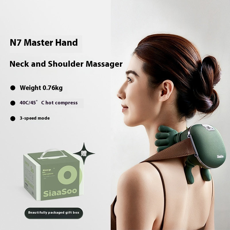 Wireless Electric Neck and Shoulder Massager – Kneading Massage Shawl for Back and Pain Relief