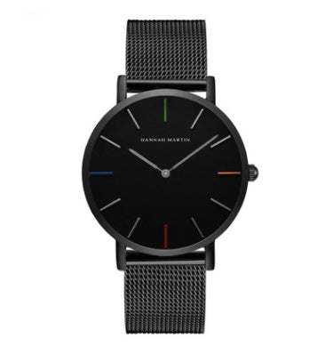 Hannah Martin Women’s Watch – 36mm Rose Gold Stainless Steel Mesh, Waterproof, Quartz Movement