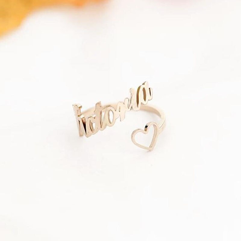 Personalized Jewelry Set – Custom Name Necklace, Ring & Earrings