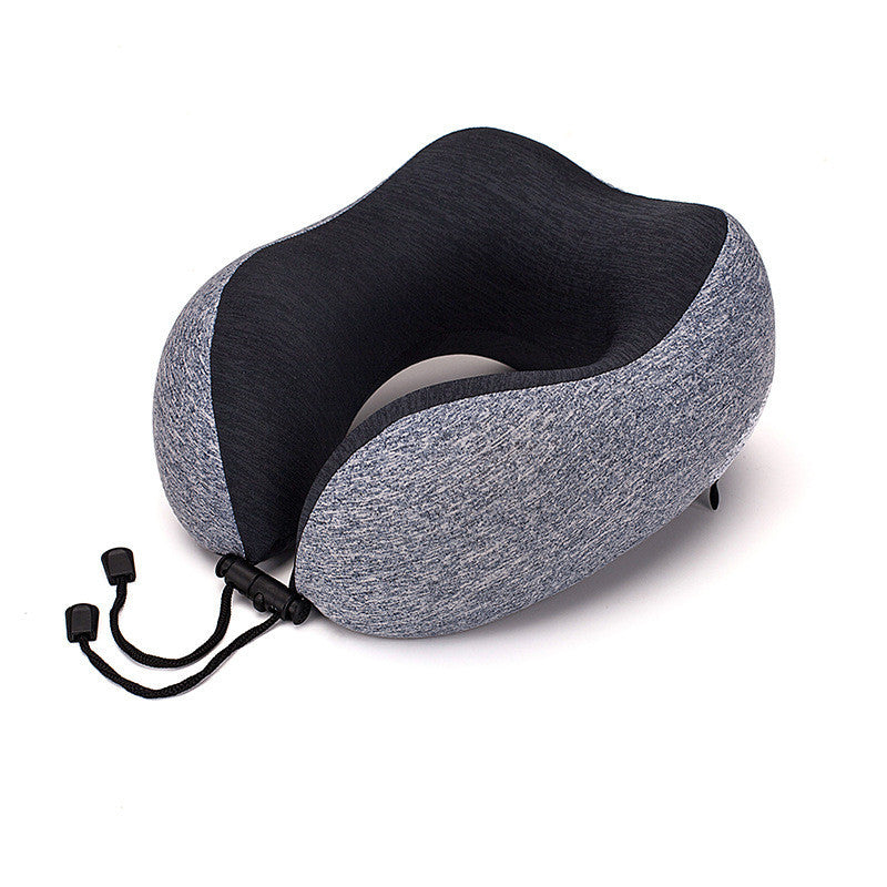 Slow Rebound Memory Foam Travel Pillow – U-Shaped Neck Support