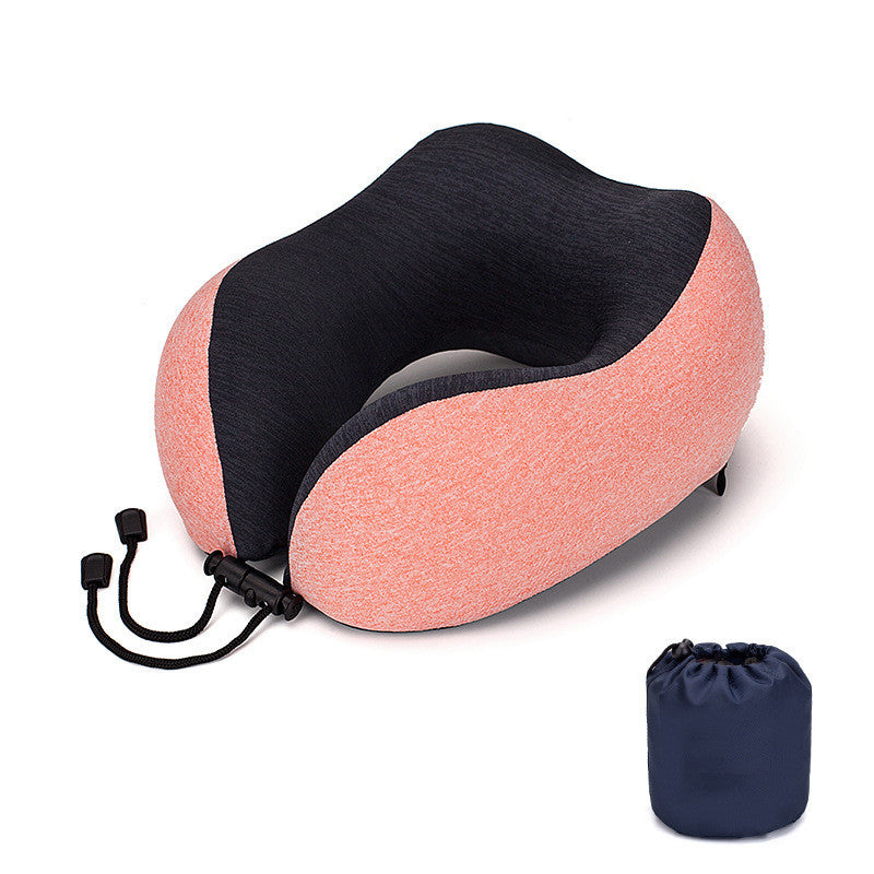 Slow Rebound Memory Foam Travel Pillow – U-Shaped Neck Support
