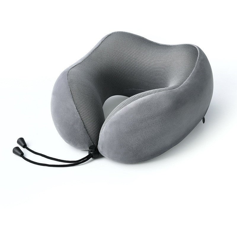 Slow Rebound Memory Foam Travel Pillow – U-Shaped Neck Support