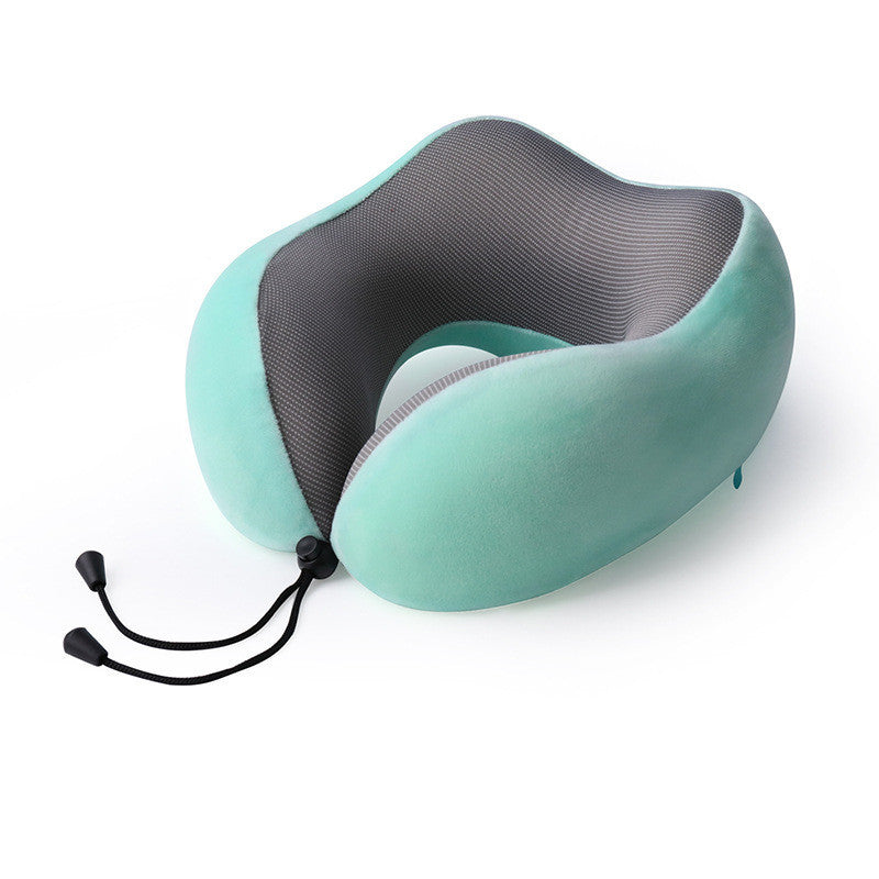 Slow Rebound Memory Foam Travel Pillow – U-Shaped Neck Support