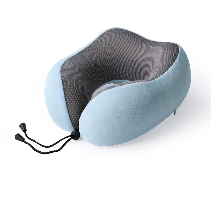 Slow Rebound Memory Foam Travel Pillow – U-Shaped Neck Support