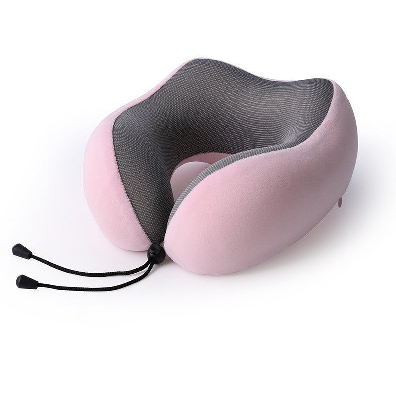 Slow Rebound Memory Foam Travel Pillow – U-Shaped Neck Support