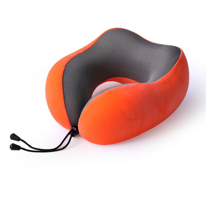 Slow Rebound Memory Foam Travel Pillow – U-Shaped Neck Support