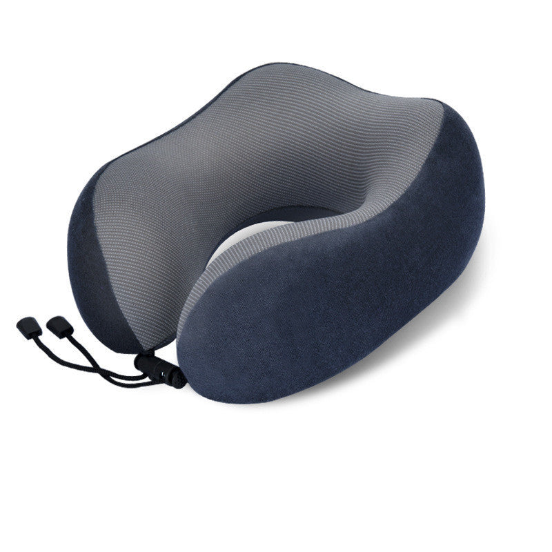 Slow Rebound Memory Foam Travel Pillow – U-Shaped Neck Support