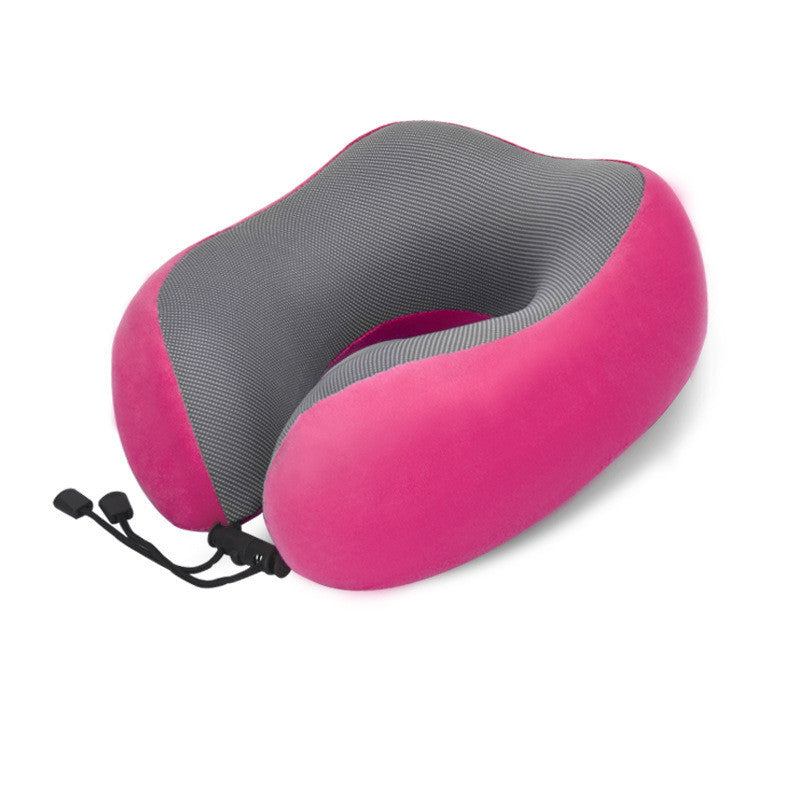 Slow Rebound Memory Foam Travel Pillow – U-Shaped Neck Support