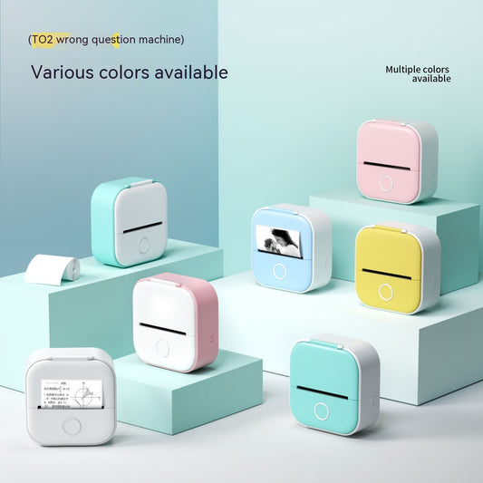 Portable Mini Thermal Label & Photo Printer – Bluetooth-Compatible Pocket Printer