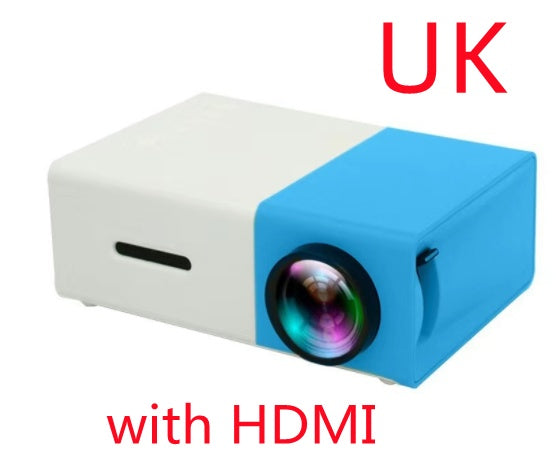 Portable Mini Projector – 3D HD LED Home Theater with HDMI & USB
