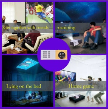 Portable Mini Projector – 3D HD LED Home Theater with HDMI & USB