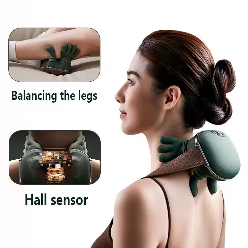 Wireless Electric Neck and Shoulder Massager – Kneading Massage Shawl for Back and Pain Relief