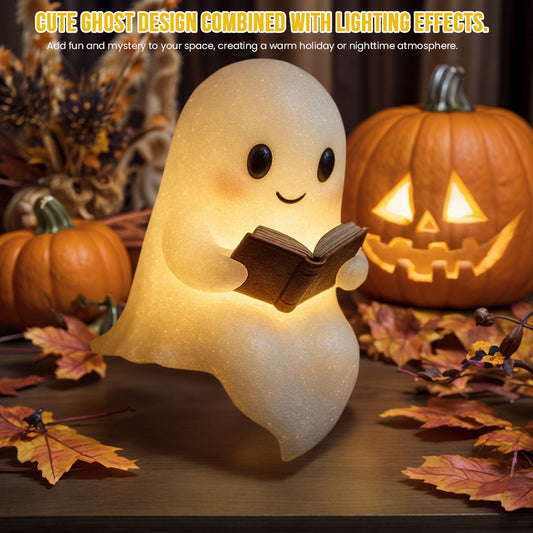 Cute LED Ghost Night Light – Children’s Bedside Lamp & Halloween Decoration