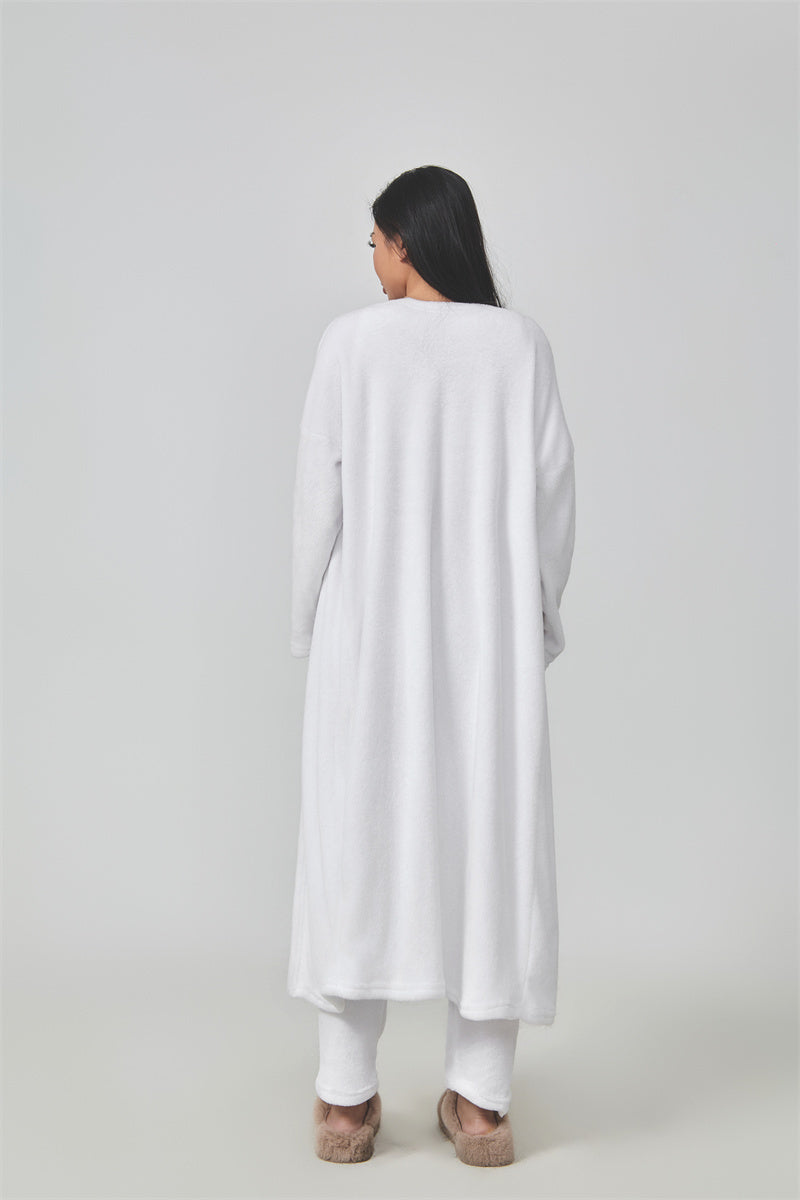 Women’s 3-Piece Cozy Pajama Lounge Set – Winter Warm Matching Outfit