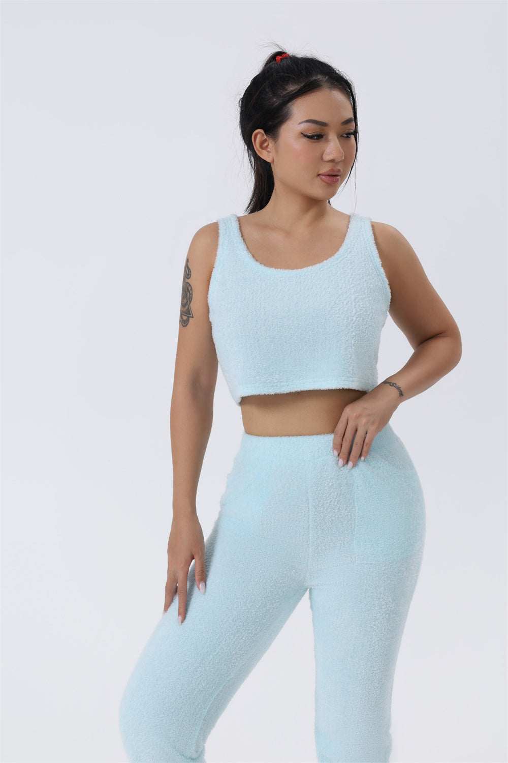 Women’s 3-Piece Cozy Pajama Lounge Set – Winter Warm Matching Outfit