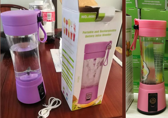 Portable USB Rechargeable Blender – Mini Juicer for Smoothies & Fruit Juices