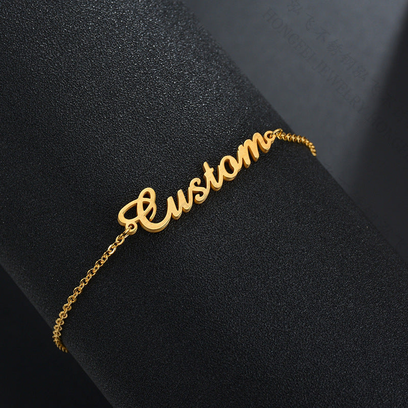 Personalized Jewelry Set – Custom Name Necklace, Ring & Earrings