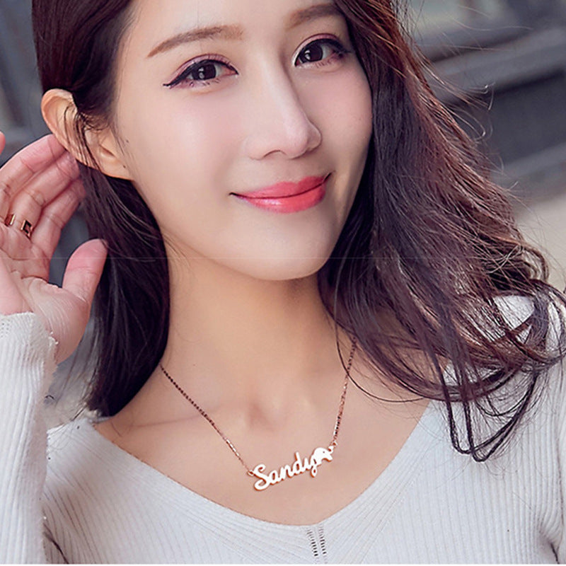 Personalized Jewelry Set – Custom Name Necklace, Ring & Earrings