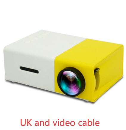 Portable Mini Projector – 3D HD LED Home Theater with HDMI & USB