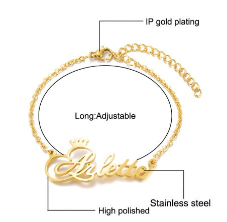 Personalized Jewelry Set – Custom Name Necklace, Ring & Earrings