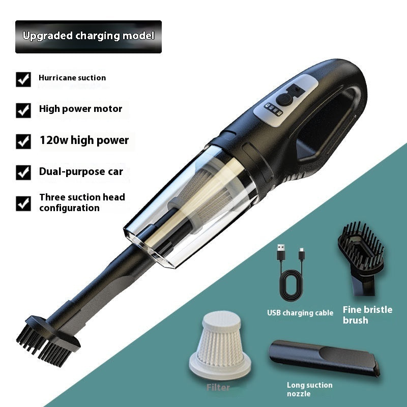 Rechargeable Handheld Vacuum Cleaner – Dual Use for Car & Home