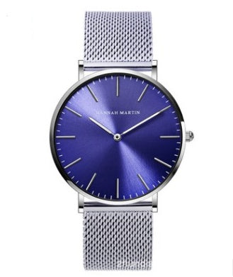 Hannah Martin Women’s Watch – 36mm Rose Gold Stainless Steel Mesh, Waterproof, Quartz Movement