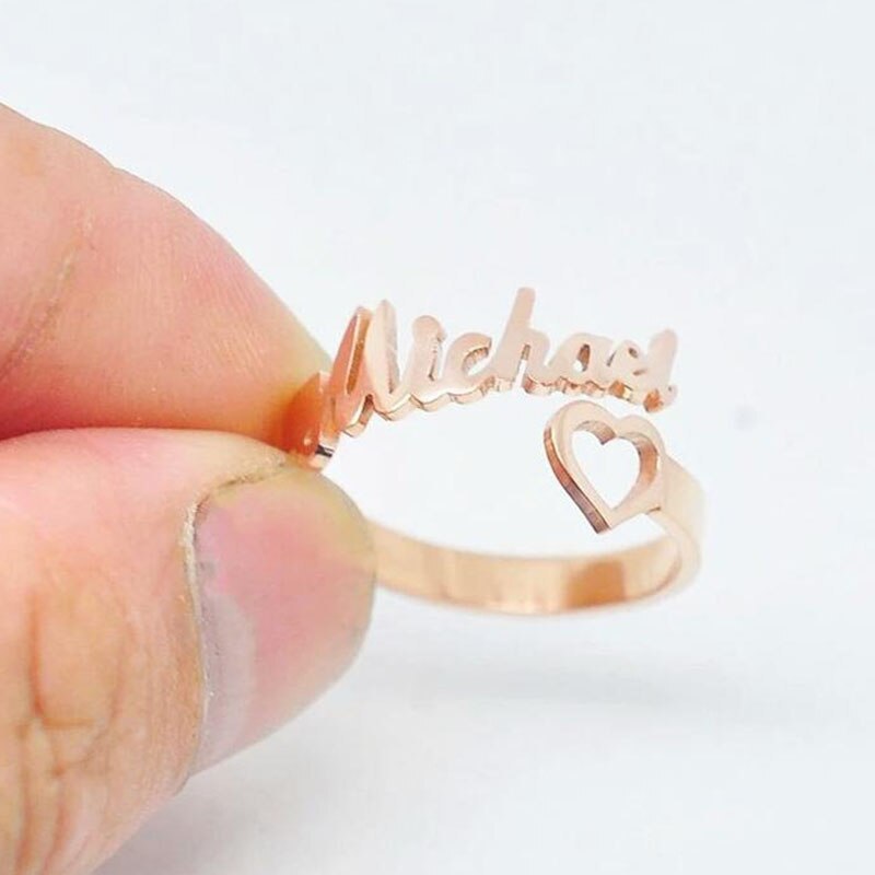 Personalized Jewelry Set – Custom Name Necklace, Ring & Earrings