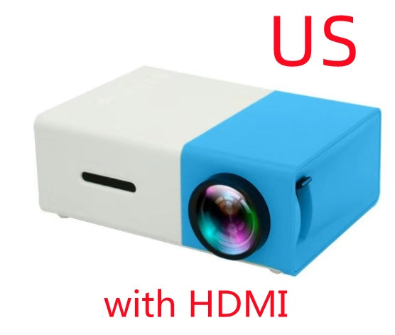 Portable Mini Projector – 3D HD LED Home Theater with HDMI & USB