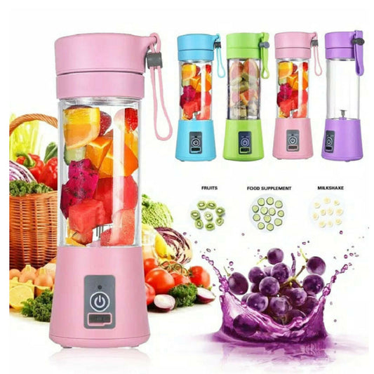 Portable USB Rechargeable Blender – Mini Juicer for Smoothies & Fruit Juices