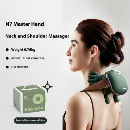 Wireless Electric Neck and Shoulder Massager – Kneading Massage Shawl for Back and Pain Relief