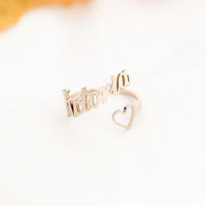 Personalized Jewelry Set – Custom Name Necklace, Ring & Earrings