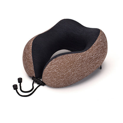 Slow Rebound Memory Foam Travel Pillow – U-Shaped Neck Support