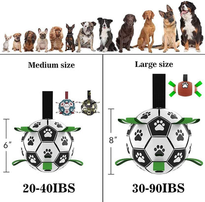 Interactive Dog Soccer Ball – Durable Outdoor Training Toy