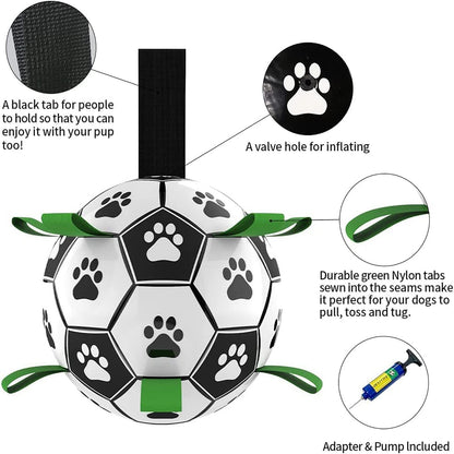 Interactive Dog Soccer Ball – Durable Outdoor Training Toy