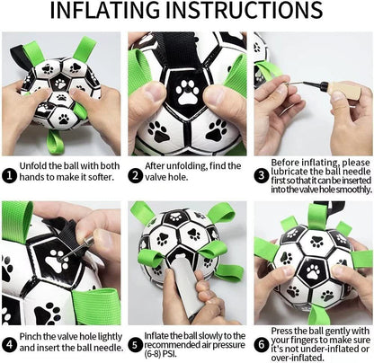 Interactive Dog Soccer Ball – Durable Outdoor Training Toy