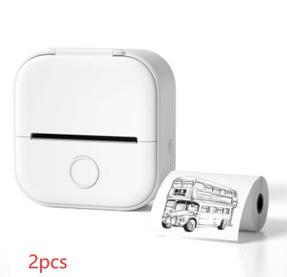 Portable Mini Thermal Label & Photo Printer – Bluetooth-Compatible Pocket Printer
