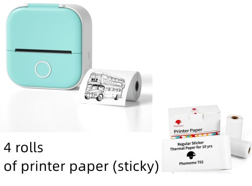 Portable Mini Thermal Label & Photo Printer – Bluetooth-Compatible Pocket Printer