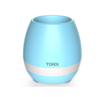 Touch-Sensitive Music Vase – Bluetooth Speaker & LED Flower Pot