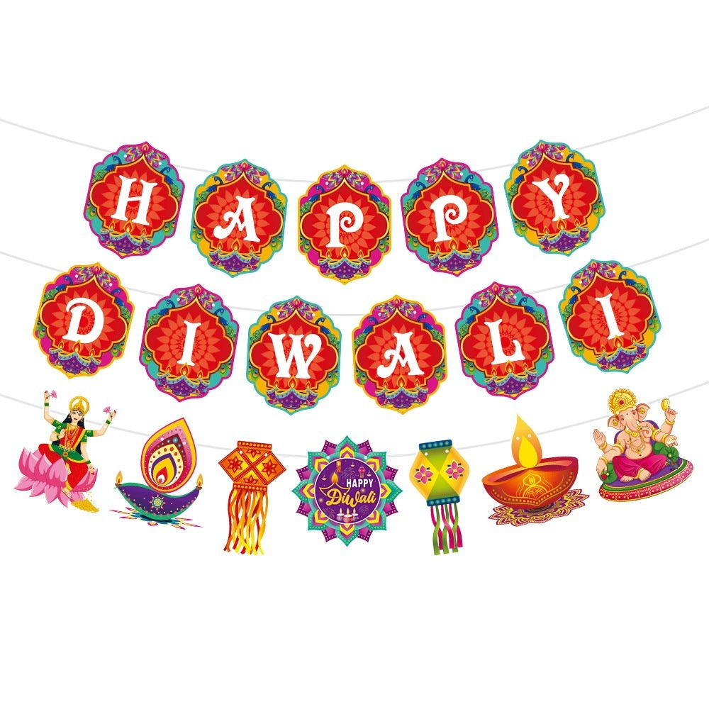 Diwali Party Hanging Flag – Festive Decoration Banner