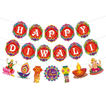 Diwali Party Hanging Flag – Festive Decoration Banner