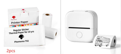 Portable Mini Thermal Label & Photo Printer – Bluetooth-Compatible Pocket Printer