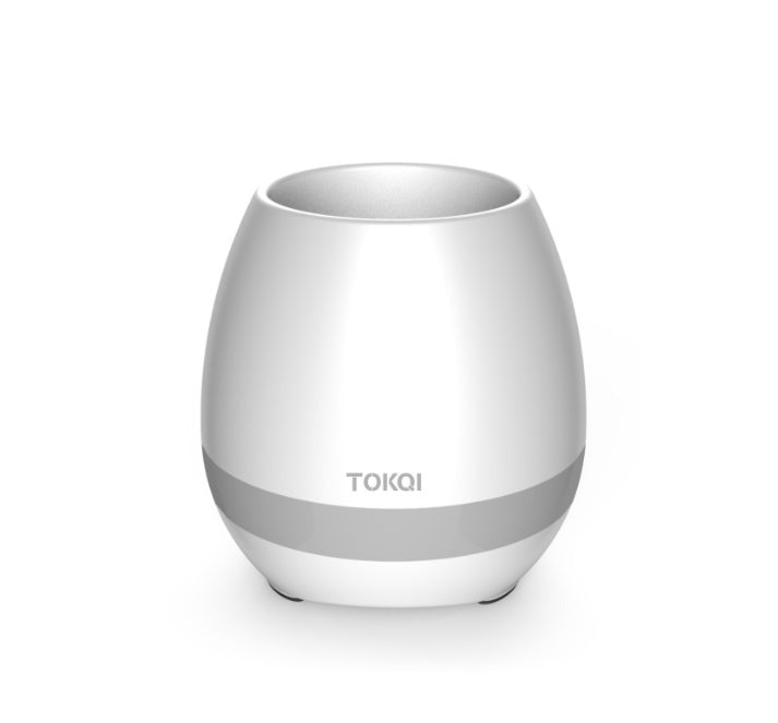 Touch-Sensitive Music Vase – Bluetooth Speaker & LED Flower Pot