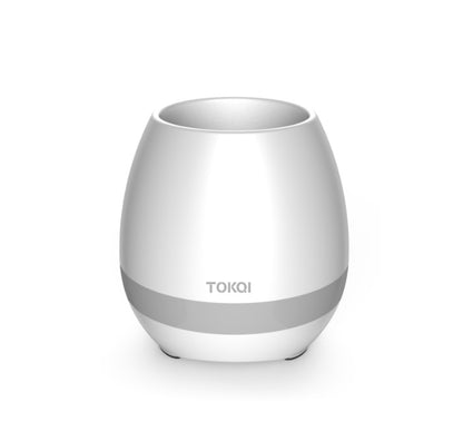 Touch-Sensitive Music Vase – Bluetooth Speaker & LED Flower Pot