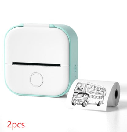 Portable Mini Thermal Label & Photo Printer – Bluetooth-Compatible Pocket Printer