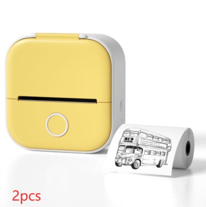 Portable Mini Thermal Label & Photo Printer – Bluetooth-Compatible Pocket Printer