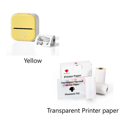 Portable Mini Thermal Label & Photo Printer – Bluetooth-Compatible Pocket Printer