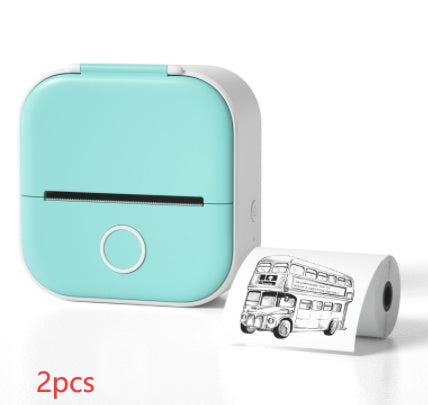 Portable Mini Thermal Label & Photo Printer – Bluetooth-Compatible Pocket Printer