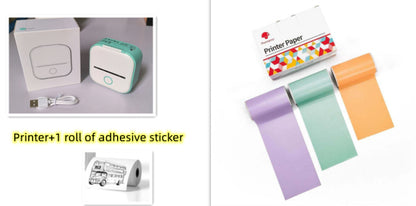 Portable Mini Thermal Label & Photo Printer – Bluetooth-Compatible Pocket Printer