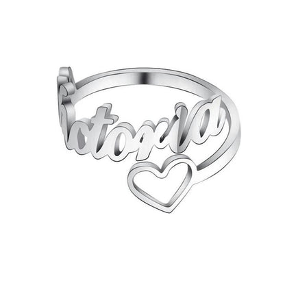 Personalized Jewelry Set – Custom Name Necklace, Ring & Earrings