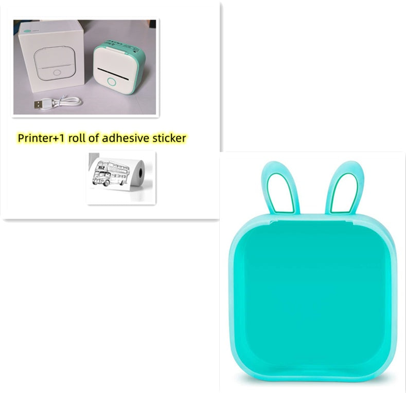 Portable Mini Thermal Label & Photo Printer – Bluetooth-Compatible Pocket Printer